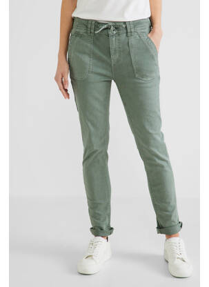 Jeans coupe slim beige STREET ONE femme