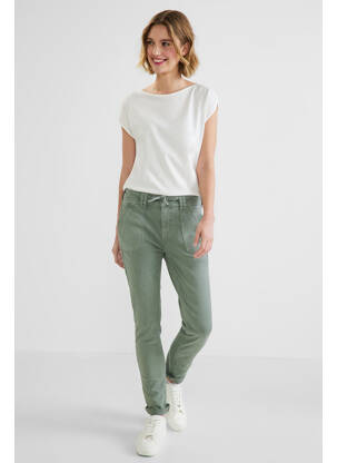 Jeans coupe slim beige STREET ONE femme