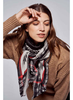 Foulard noir STREET ONE femme