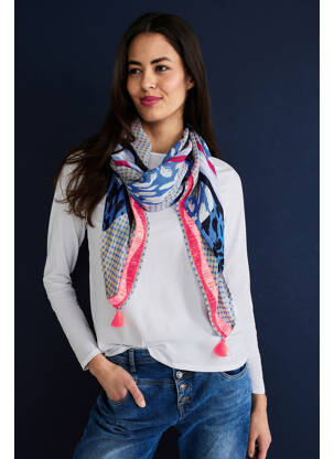 Foulard bleu STREET ONE femme