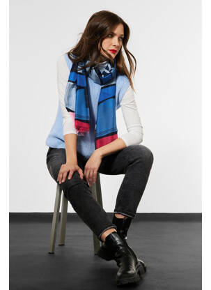 Foulard bleu STREET ONE femme