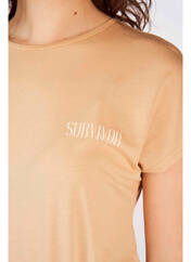 T-shirt beige ASTRID BLACK LABEL pour femme seconde vue