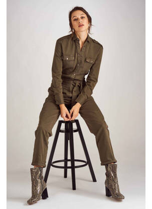 Combi-pantalon vert ASTRID BLACK LABEL femme