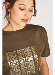 T-shirt vert ASTRID BLACK LABEL pour femme seconde vue