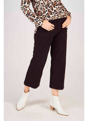 Jeans coupe large noir ASTRID BLACK LABEL femme