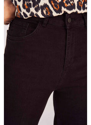 Jeans coupe large noir ASTRID BLACK LABEL femme