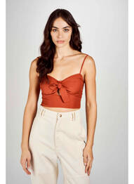 Chemisier marron ASTRID BLACK LABEL femme
