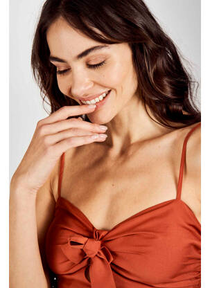 Chemisier marron ASTRID BLACK LABEL femme