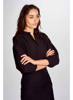 Chemisier noir ASTRID BLACK LABEL pour femme