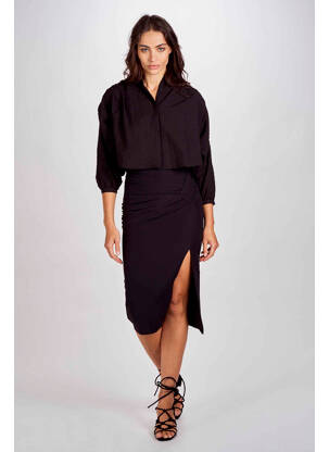 Chemisier noir ASTRID BLACK LABEL femme