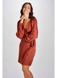 Robe courte marron ASTRID BLACK LABEL femme
