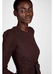 Robe courte marron ASTRID BLACK LABEL pour femme seconde vue