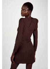 Robe courte marron ASTRID BLACK LABEL pour femme seconde vue