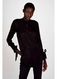 Chemisier noir ASTRID BLACK LABEL femme