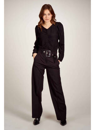 Pantalon droit noir ASTRID BLACK LABEL femme