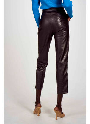 Pantacourt marron ASTRID BLACK LABEL femme