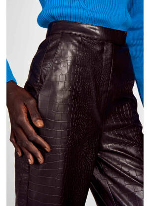 Pantacourt marron ASTRID BLACK LABEL femme