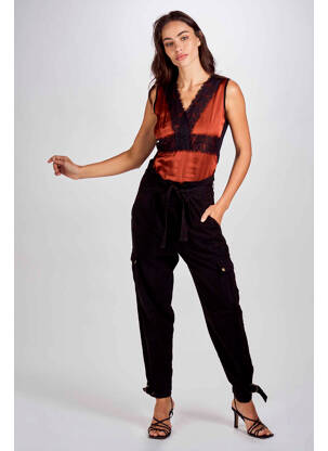Chemisier marron ASTRID BLACK LABEL femme