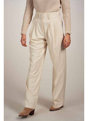 Pantalon droit beige ASTRID BLACK LABEL femme