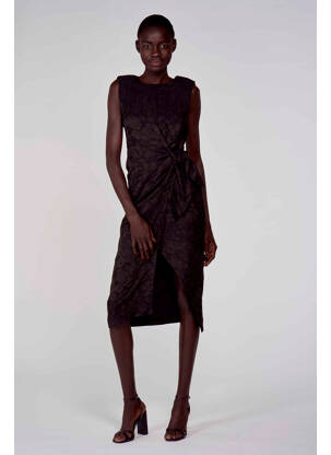 Robe mi-longue noir ASTRID BLACK LABEL femme