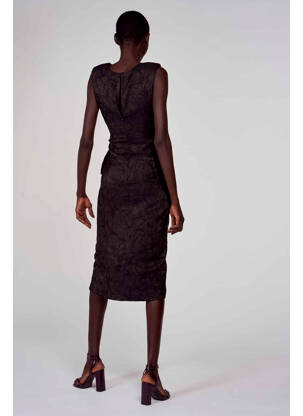 Robe mi-longue noir ASTRID BLACK LABEL femme
