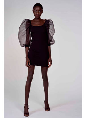 Robe courte noir ASTRID BLACK LABEL femme