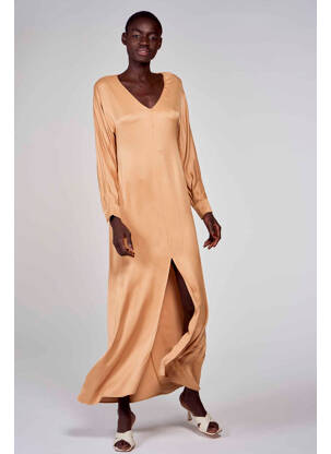 Robe longue beige ASTRID BLACK LABEL pour femme