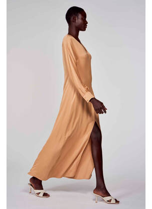 Robe longue beige ASTRID BLACK LABEL femme
