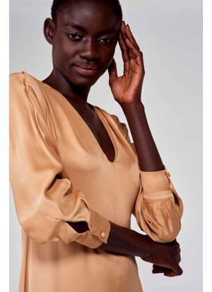 Robe longue beige ASTRID BLACK LABEL femme