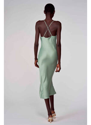 Robe mi-longue vert ASTRID BLACK LABEL femme