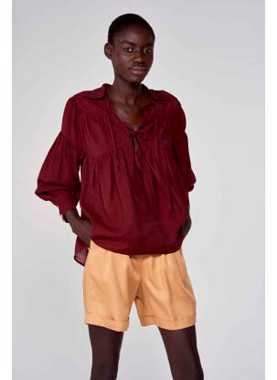 Chemisier rouge ASTRID BLACK LABEL femme