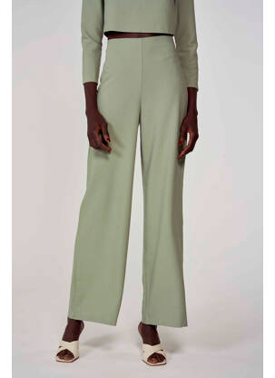 Pantalon droit vert ASTRID BLACK LABEL femme