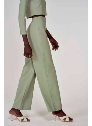 Pantalon droit vert ASTRID BLACK LABEL femme
