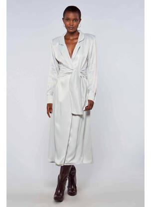 Robe mi-longue bleu ASTRID BLACK LABEL femme