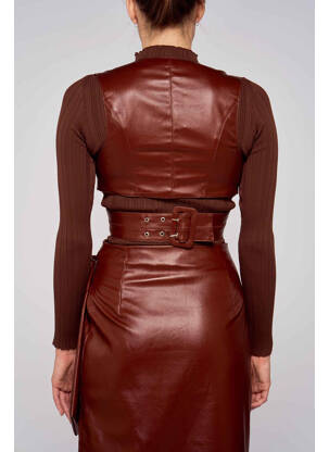 Chemisier marron ASTRID BLACK LABEL femme