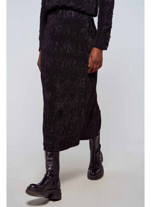 Jupe mi-longue noir ASTRID BLACK LABEL femme
