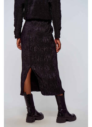Jupe mi-longue noir ASTRID BLACK LABEL femme