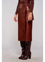 Jupe mi-longue marron ASTRID BLACK LABEL pour femme seconde vue