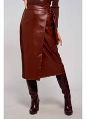 Jupe mi-longue marron ASTRID BLACK LABEL pour femme seconde vue