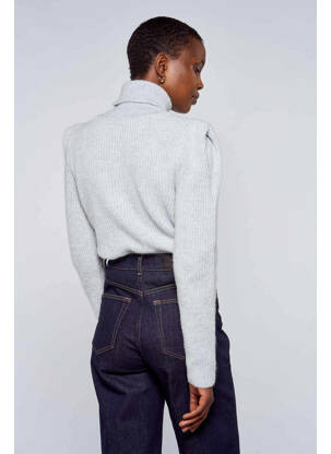 Pull col roulé bleu ASTRID BLACK LABEL femme