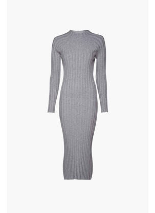 Robe longue gris ASTRID BLACK LABEL femme
