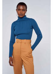 Pull col roulé bleu ASTRID BLACK LABEL pour femme seconde vue