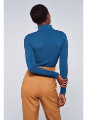 Pull col roulé bleu ASTRID BLACK LABEL pour femme seconde vue