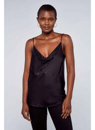 Chemisier noir ASTRID BLACK LABEL femme