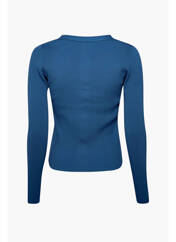 Gilet manches longues bleu ASTRID BLACK LABEL pour femme seconde vue
