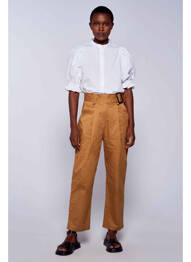 Pantalon chino marron ASTRID BLACK LABEL femme