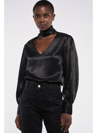 Chemisier noir ASTRID BLACK LABEL femme