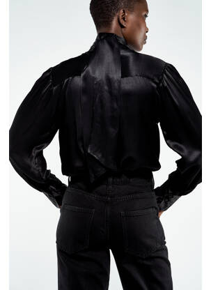 Chemisier noir ASTRID BLACK LABEL femme