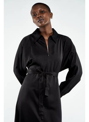 Robe mi-longue noir ASTRID BLACK LABEL femme