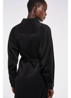 Robe mi-longue noir ASTRID BLACK LABEL femme